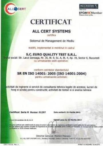 Consultanta si inginerie pentru constructii de la Euro Quality Test - Bucuresti