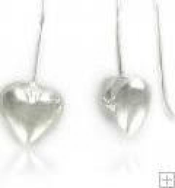 Cercei din argint inima de la Jewellery 555