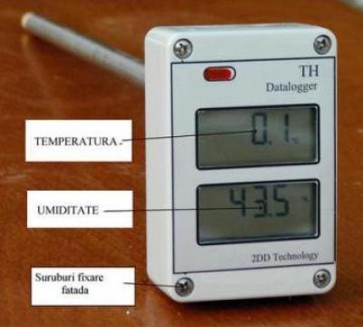 Inregistrator de temperatura si umiditate IP65