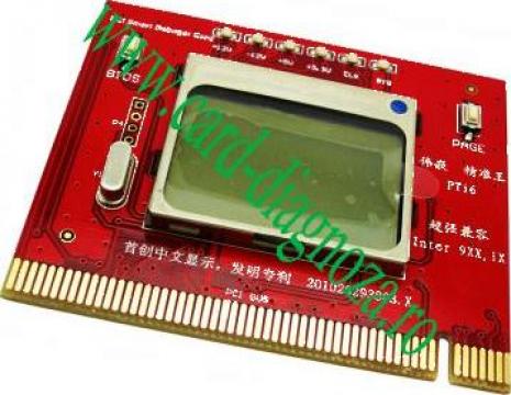 Card de test D1-4 Newest PCI Debug Card cu display LCD