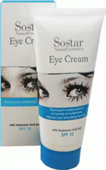 Crema anti-rid pentru ochi (Under eye wrinkle control cream) de la Sostar Natural Cosmetics