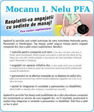 Servicii masaj medical si reflexoterapie de la Mocanu I Nelu P.f.a.