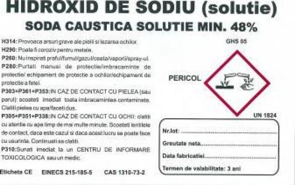 Hidroxid de sodiu solutie (soda caustica - solutie 50%) de la Zaharia D. Dorinel I.I.