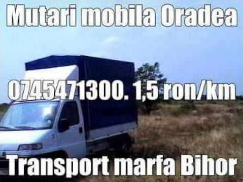 Transport mobila, marfa, mutari Oradea de la 