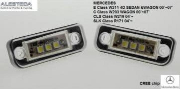 Lampa numar LED Mercedes Benz E Class W211 4D Sedan & Wagon de la Alesteda Srl