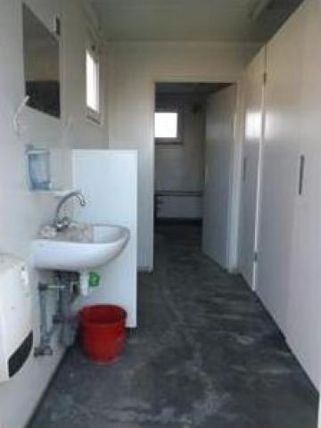 Container sanitar cu doua cabine wc si doua lavoare