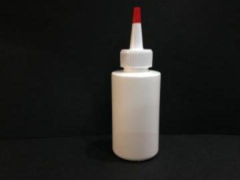Flacon plastic alb 100 ml cu dop picurator de la Vanmar Impex Srl