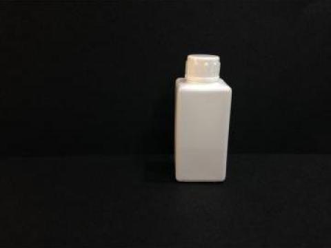 Flacon plastic alb 30 ml cu dop fi 10 alb/rosu