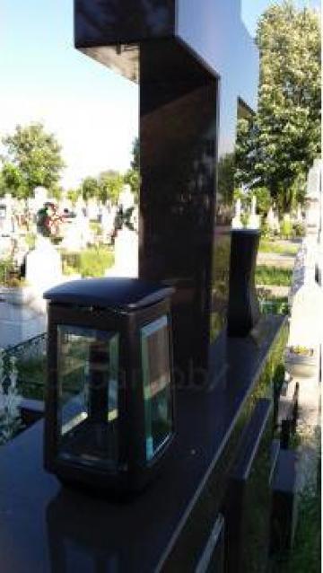 Felinar metalic cimitir (suport candela) de la Autosenna Srl