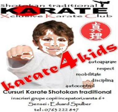 Cursuri Karate copii Shotokan Traditional