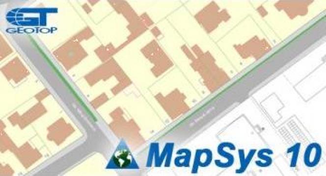 Aplicatie software GIS MapSys 10 de la Geotop Srl.