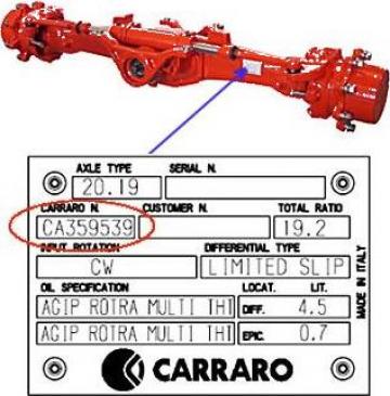 Piese Carraro 139274 - Claas Ranger 975T de la Instalatii Si Echipamente Srl