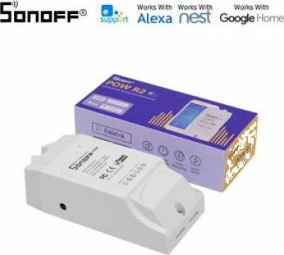 Switch inteligent monitorizare consum WiFi Sonoff Pow R2
