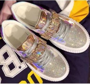 Sneakers dama cristale Swarovski originali Moschino