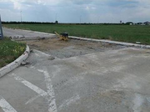 Reparatii zonale platforme de beton deteriorat de la Beton Ecoserv Srl
