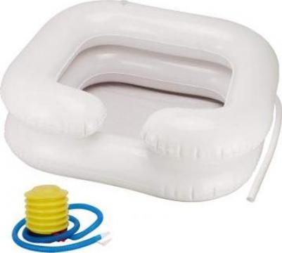 Recipient gonflabil Servocare pentru spalat pacient - cap de la Hoba Ecologic Air System Srl