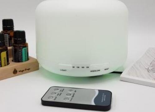 Difuzor pentru aromaterapie cu telecomanda, 500 ml de la Magic Drops