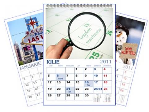 Calendar personalizat de perete CALP0002 de la Apia Prest Srl
