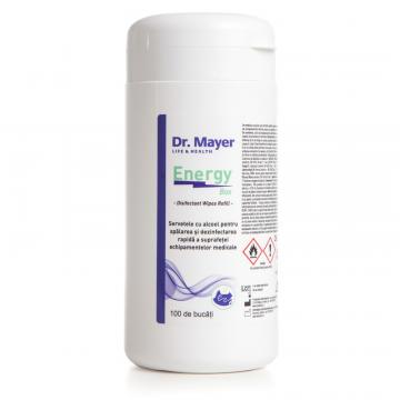 Cutie servetele dezinfectante - Energy Dr.Mayer (100 buc)