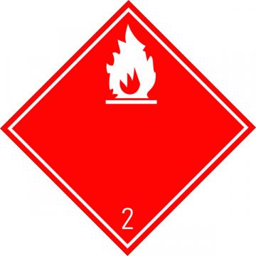 Eticheta ADR autocolanta Pericol Transport gaze inflamabile