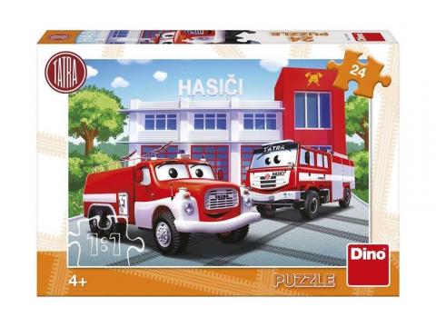 Puzzle - Masina de pompieri (24 piese) de la A&P Collections Online Srl-d