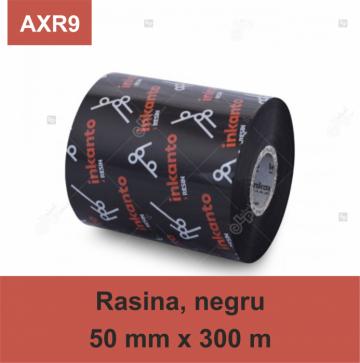Ribon Armor Inkanto AXR9, rasina (resin), negru, 50mmx300m de la Label Print Srl