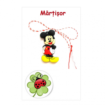Martisor Mikey Mouse pe cartonas (APC03.2-AT08) de la Eos Srl (www.martisoare-shop.ro)