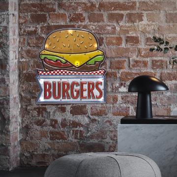 Decoratiune de perete cu led-uri si senzor atingere Burger de la Plasma Trade Srl (happymax.ro)