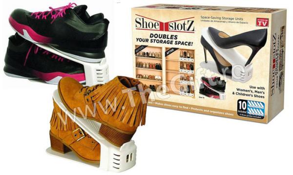 Set de 6 bucati, organizator de pantofi Shoe Slotz de la Thegift.ro - Cadouri Online