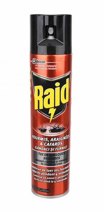 Spray impotriva gandacilor si furnicilor Raid - 400 ml de la Medaz Life Consum Srl
