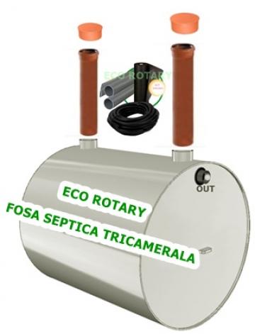 Fosa ecologica tricamerala Imhoff 2000 litri, 5 persoane de la Eco Rotary Srl
