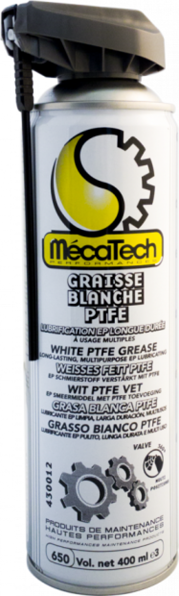 Vaselina cu teflon (PTFE) - Graisse Blanche PTFE, 400 ml