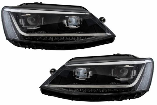 Faruri LED DRL compatibile cu VW Jetta Mk6 VI Non GLI de la Kit Xenon Tuning Srl