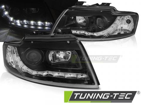 Faruri compatibile cu Audi A4 B6 Cabrio 02-06 LED negru de la Kit Xenon Tuning Srl