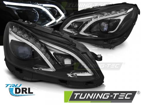 Faruri compatibile cu Mercedes W212 13-16 negru LED DRL de la Kit Xenon Tuning Srl