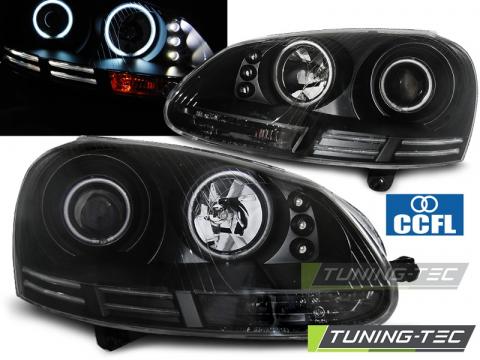 Faruri compatibile cu VW Golf 5 10.03-09 Angel Eyes CCFL de la Kit Xenon Tuning Srl