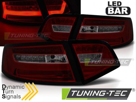 Stopuri LED compatibile cu Audi A6 08-11 Sedan rosu fumuriu