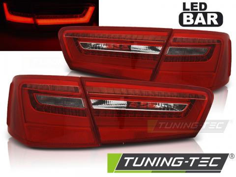 Stopuri LED compatibile cu Audi A6 C7 11-10.14 rosu, alb LED