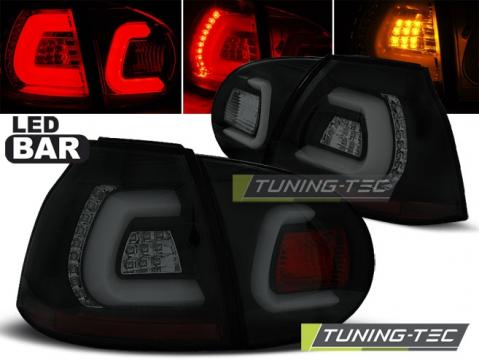 Stopuri LED compatibile cu VW Golf 5 10.03-09 negru fumuriu