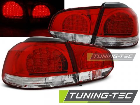 Stopuri LED compatibile cu VW Golf 6 10.08-12 rosu, alb LED