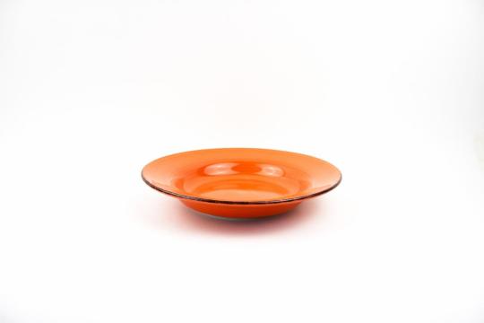 Farfurie paste ceramica 22cm, Gala Orange, multiplu de 6 buc de la Etoc Online