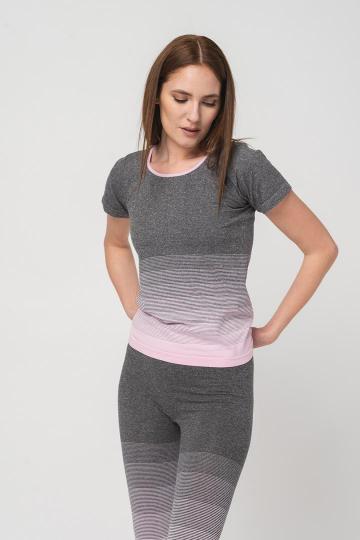 Tricou Pegas Grey Pink-L de la Etoc Online