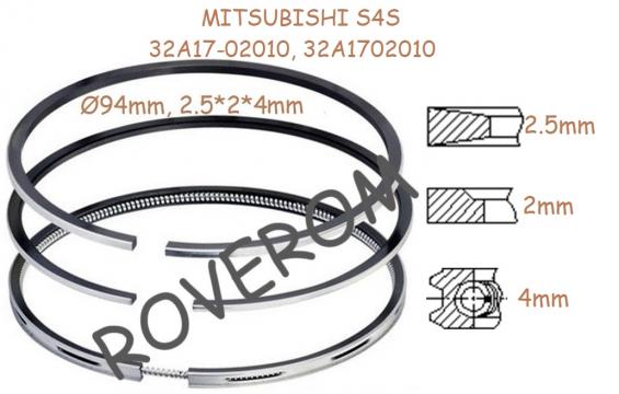 Segmenti piston Mitsubishi S4S, S6S, 94mm, 2.5x2x4mm