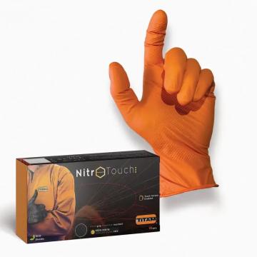 Manusi nitril Nitro Touch Original - portocaliu de la Sanito Distribution Srl
