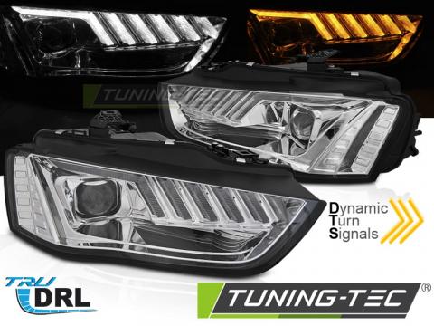 Faruri Headlights LED Crom SEQ Audi A4 B8 12-15