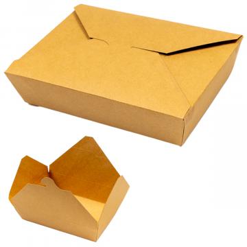 Cutie carton kraft, 1500 ml, 21.5x16x4.8 cm (50 bucati)