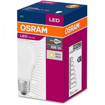 Bec LED Osram Value, E27, A60, 8.5W (60W), 2700K de la Etoc Online