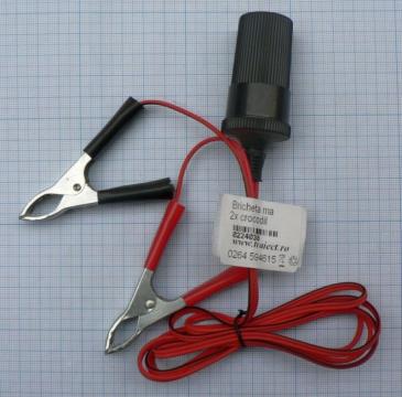 Cablu 2x1.15mm mufa bricheta mama, 2xcrocodil, 1.5 m de la SC Traiect SRL