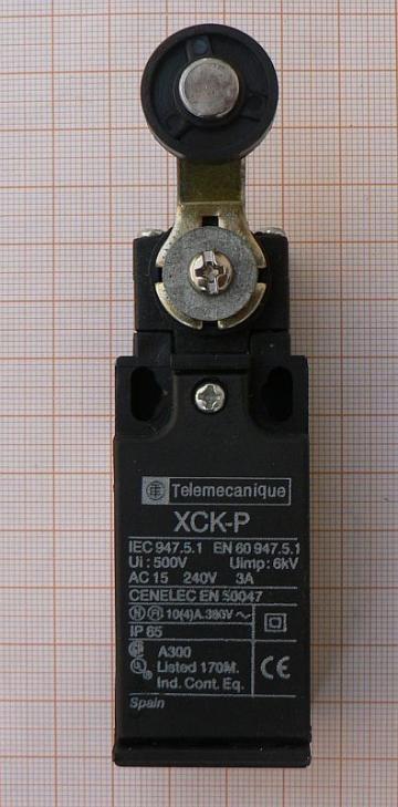 Limitator micro cu lamela si rola Negru 3A/250V/111*51*31mm