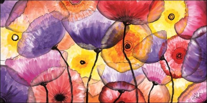 Tablou Flori de sticla colorate de la Arbex Art Decor